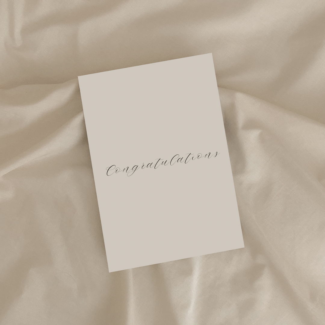 Congratulations greeting card