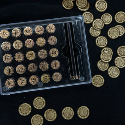 MINI ALPHABET WAX STAMP SET