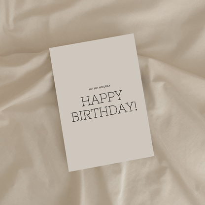 HIP HIP HOORAY HAPPY BIRTHDAY