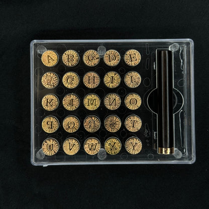 MINI ALPHABET WAX STAMP SET