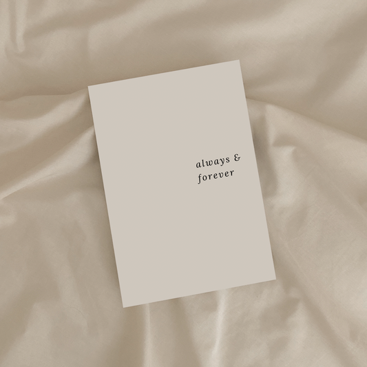 Always & Forever greeting card