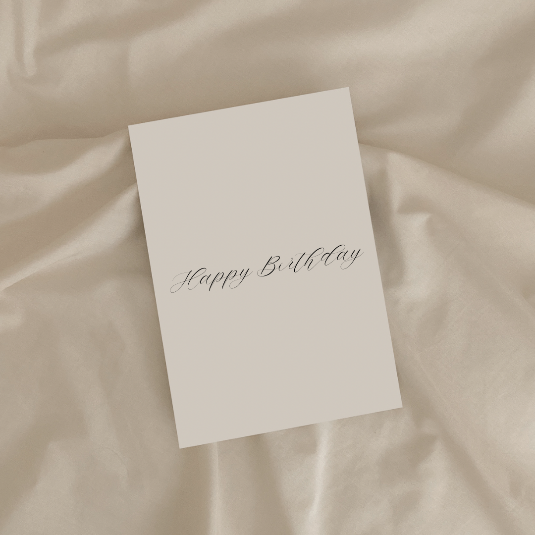 Happy Birthday greeting card