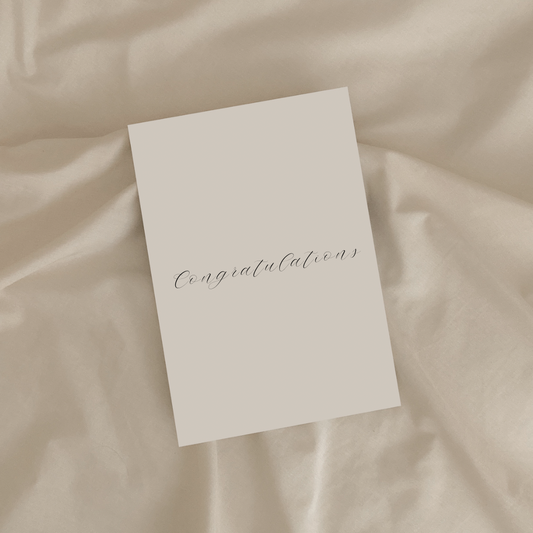Congratulations greeting card