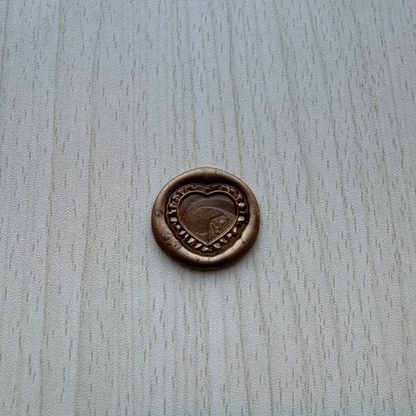 HEART RUFFLE WAX SEALS