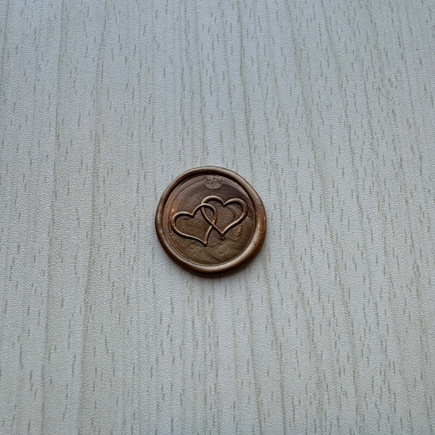 DOUBLE HEART PRE-MADE WAX SEALS