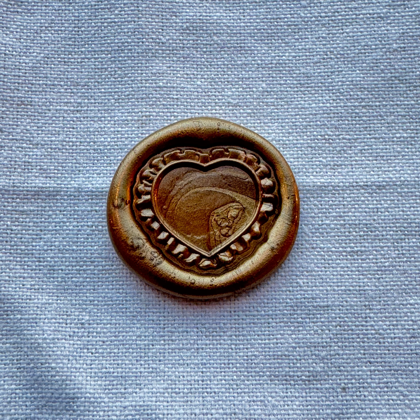 HEART RUFFLE WAX SEALS